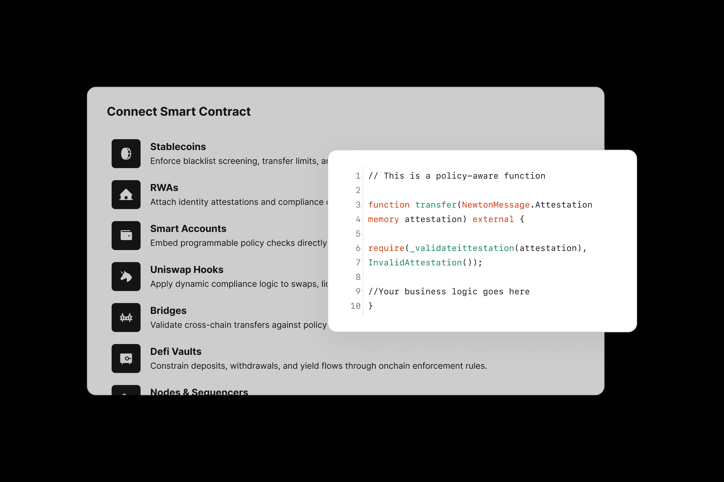 Step 2: Connect smart contract